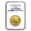 2008-W 1 oz Gold Buffalo MS-70 NGC (ER)