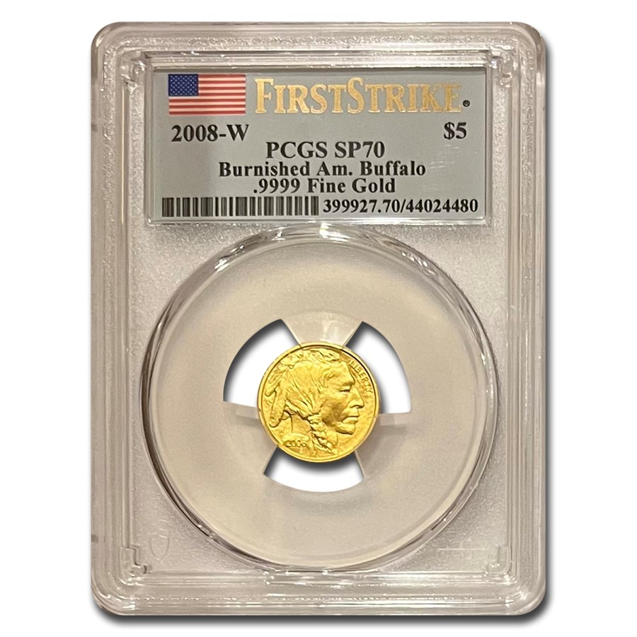 2008-W 4-Coin Gold Buffalo Set MS-70 PCGS (First Strike)