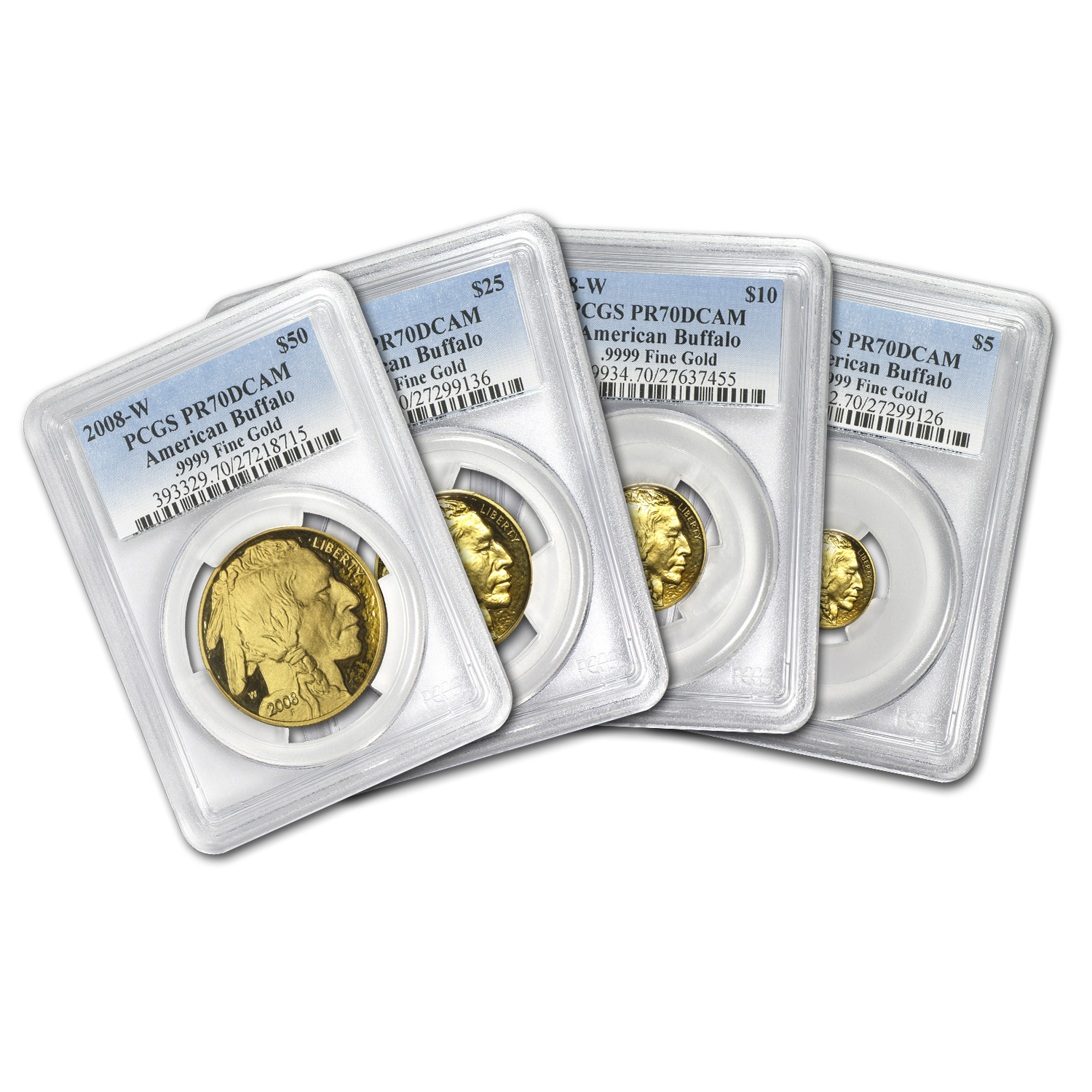 Buy 2008-W 4-Coin Proof Gold Buffalo Set PR-70 PCGS | APMEX