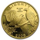 2008-W Gold $5 Commem Bald Eagle Proof (w/Box & COA)