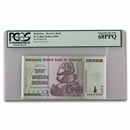 2008 Zimbabwe 50 Trillion Dollars Dam Elephant CU-68 PPQ PCGS