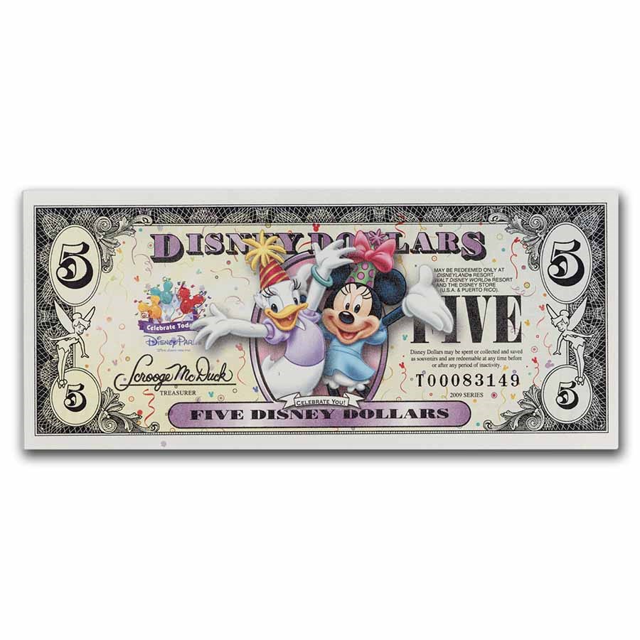 2009 $5.00 (T) Daisy & Minnie CU (DIS#153)