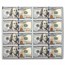 2009-A (F-Atlanta) $100 FRN CU (Fr#2187) 8 Note Uncut Sheet