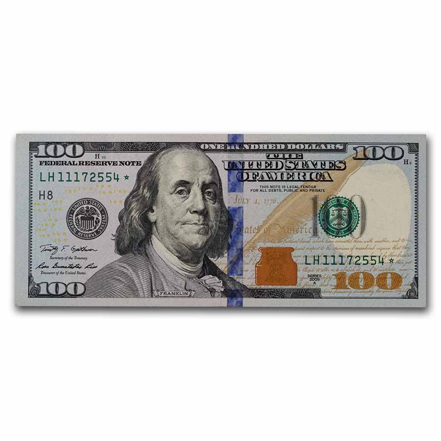 Buy 2009-A* (H-St. Louis) $100 FRN XF (Fr#2187-B*) Star Note! | APMEX