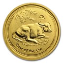 2009 Australia 1/20 oz Gold Lunar Ox BU (Series II)