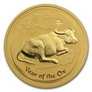 2009 Australia 2 oz Gold Lunar Ox BU (Series II)