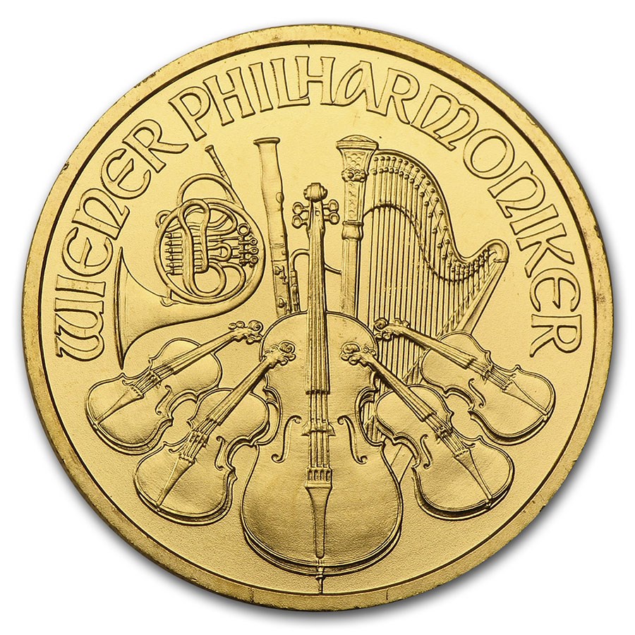 2009 Austria 1/4 oz Gold Philharmonic BU