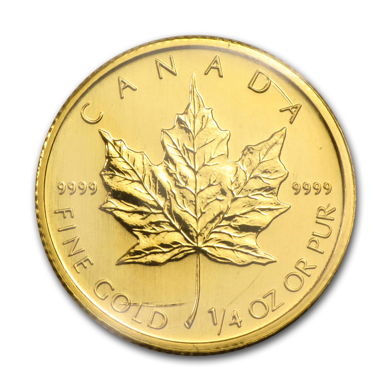Buy 2009 Canadian 1/4 oz Gold Maple Leaf BU | APMEX
