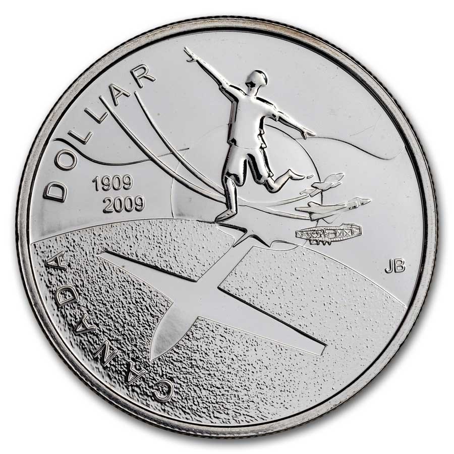 2009 Canada Silver Dollar BU (Centennial of Flight in Canada)