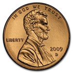 2009-D Lincoln Cent Presidency BU (Red)