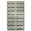 2009 (F-Atlanta) $50 FRN CU (Fr#2131-F) 16 Note Uncut Sheet.