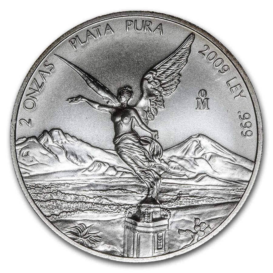 2009 Mexico 2 oz Silver Libertad BU