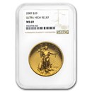 2009 Ultra High Relief Double Eagle MS-69 NGC