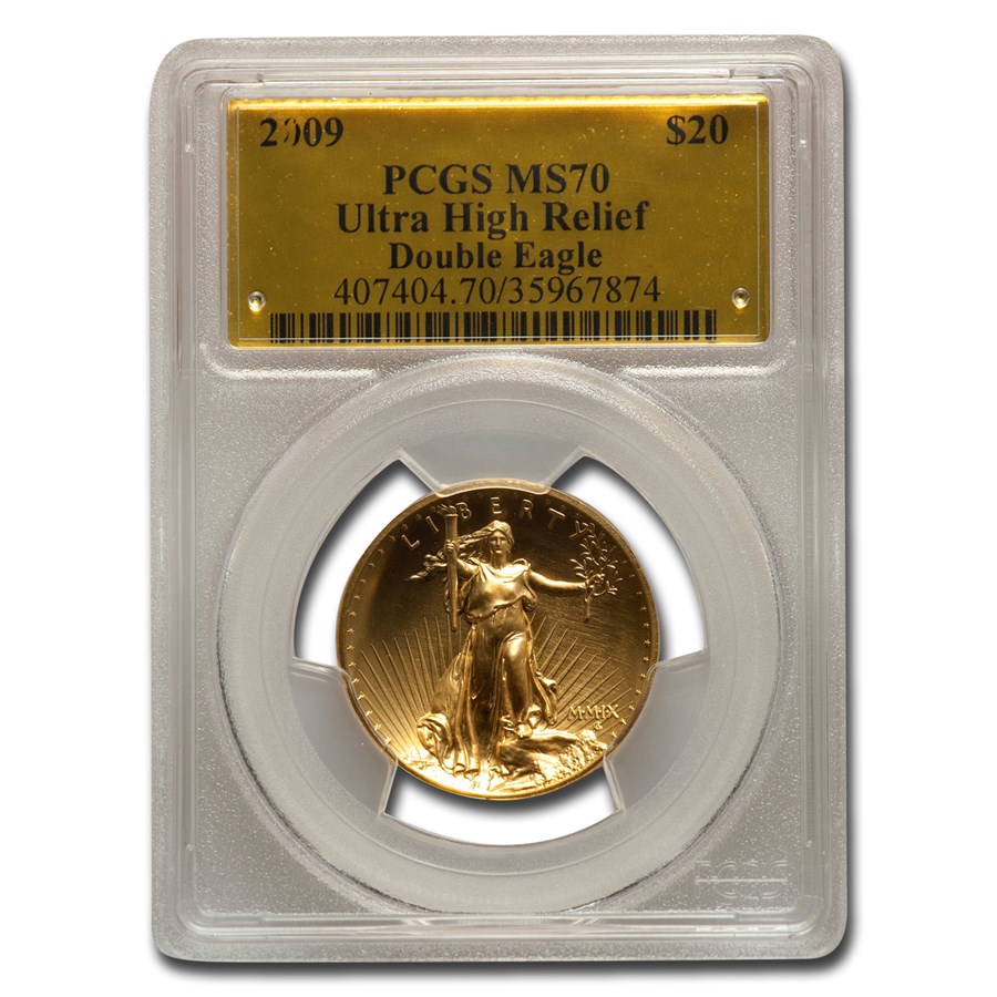 2009 Ultra High Relief Double Eagle MS-70 PCGS (Gold Foil)