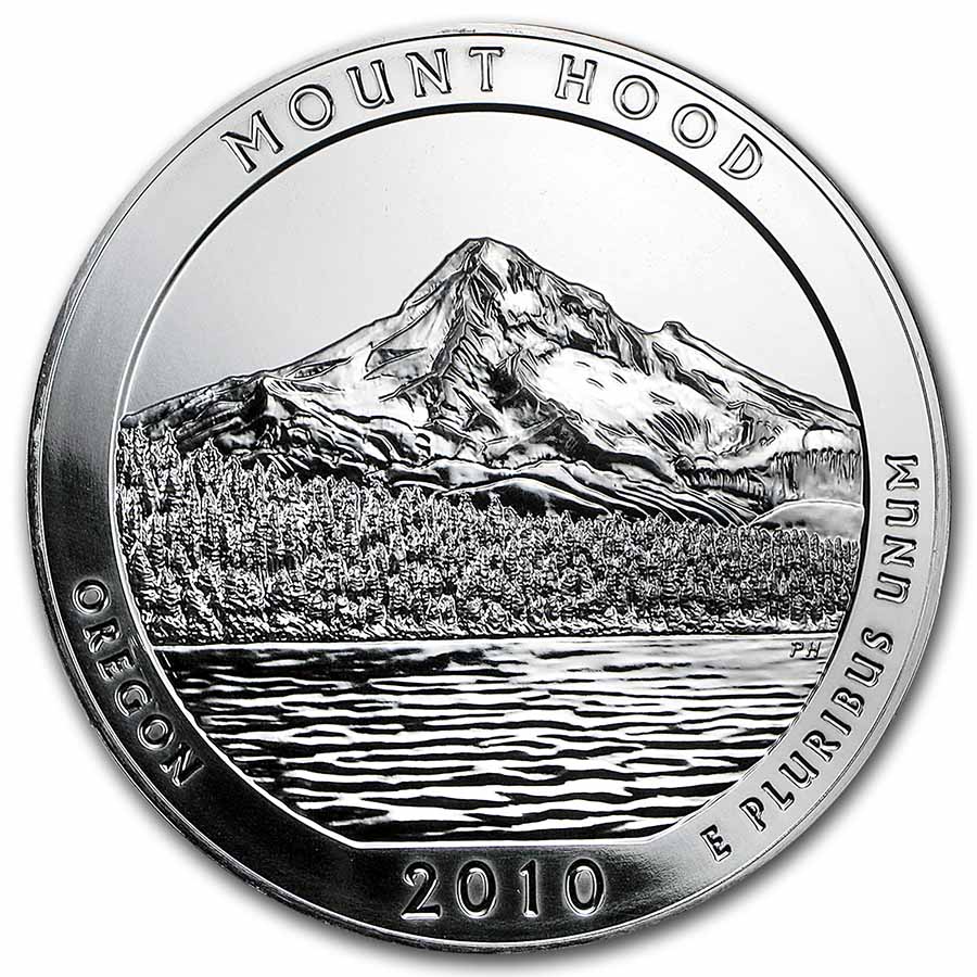 Buy 2010 5 oz Silver ATB Mount Hood National Park, OR | APMEX