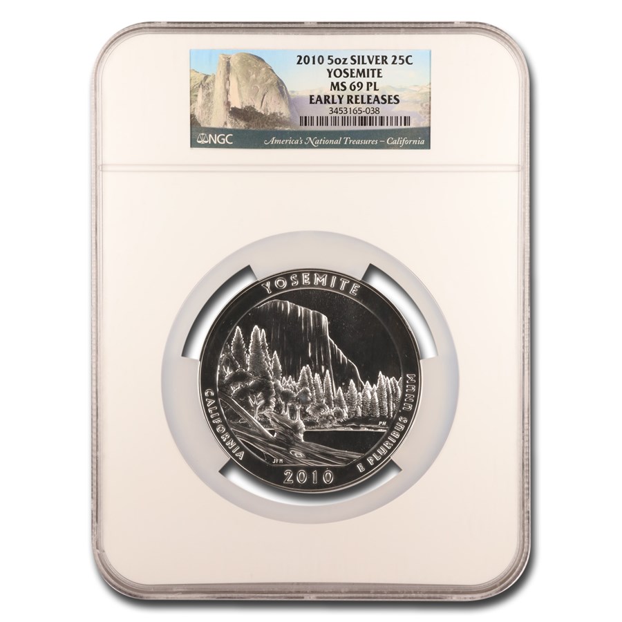 Buy 2010 5 oz Silver ATB Yosemite MS-69 PL | APMEX