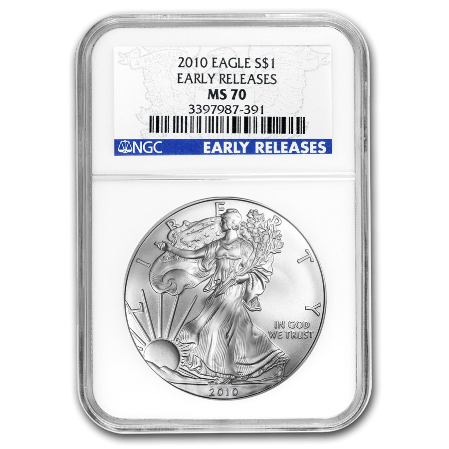 2010 American Silver Eagle MS-70 NGC (Early Releases)