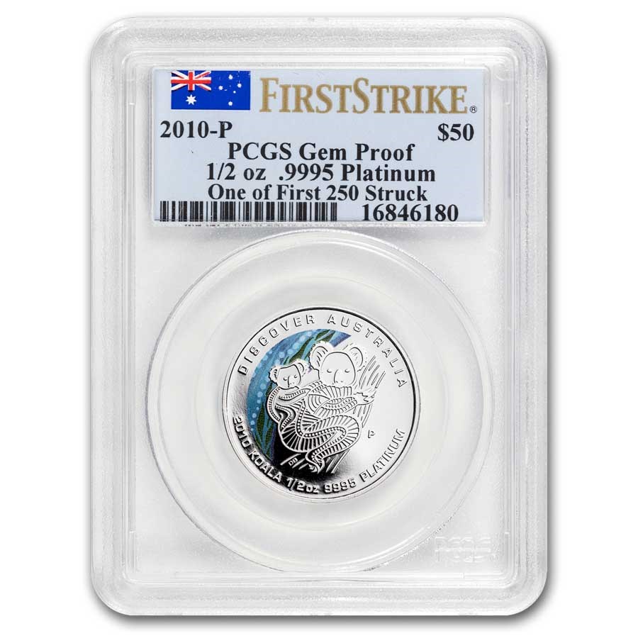 2010 Australia 1/2 oz Proof Platinum Koala Gem Proof PCGS FS