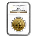 2010 Australia 1 oz Gold Kangaroo MS-69 NGC