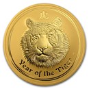 2010 Australia 10 oz Gold Lunar Tiger BU (Series II)