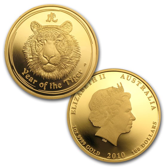 Buy 2010 Australia 3-Coin Gold Lunar Tiger Proof Set (Series II) | APMEX