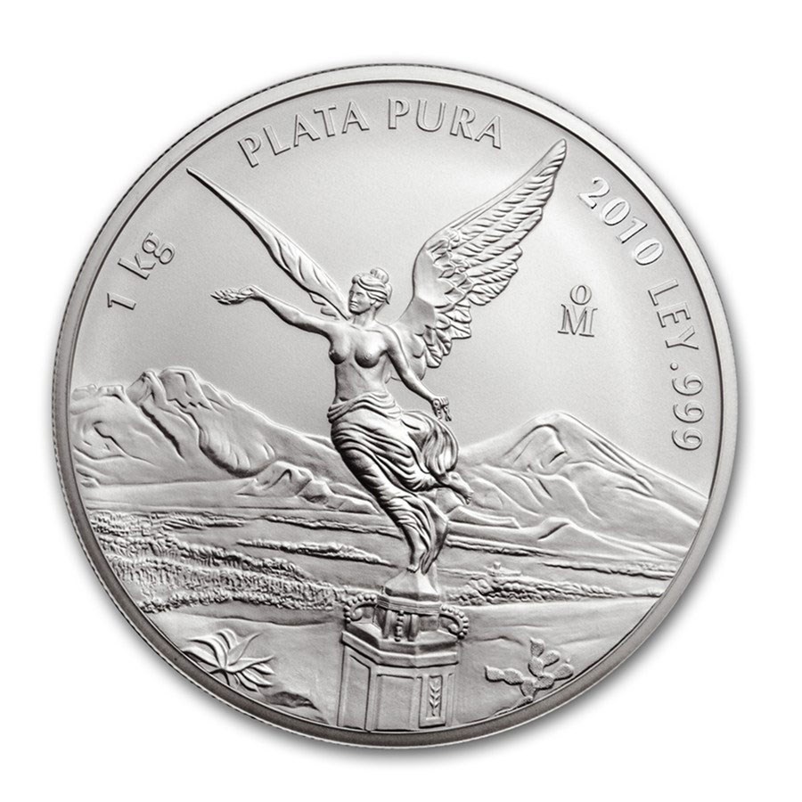 2010 Mexico 1 kilo Silver Libertad BU