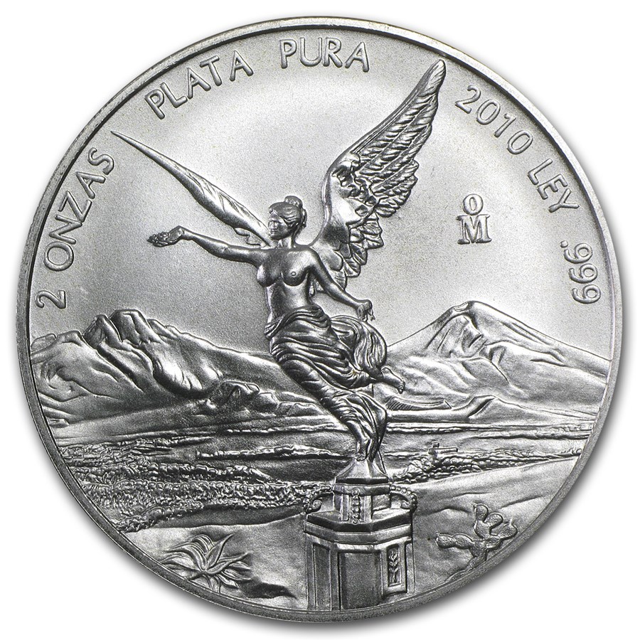 2010 Mexico 2 oz Silver Libertad BU