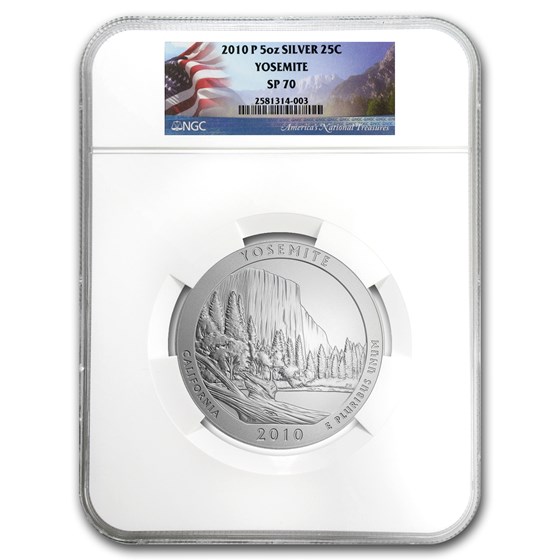 Buy 2010-P 5 oz Silver ATB Yosemite SP-70 NGC | APMEX