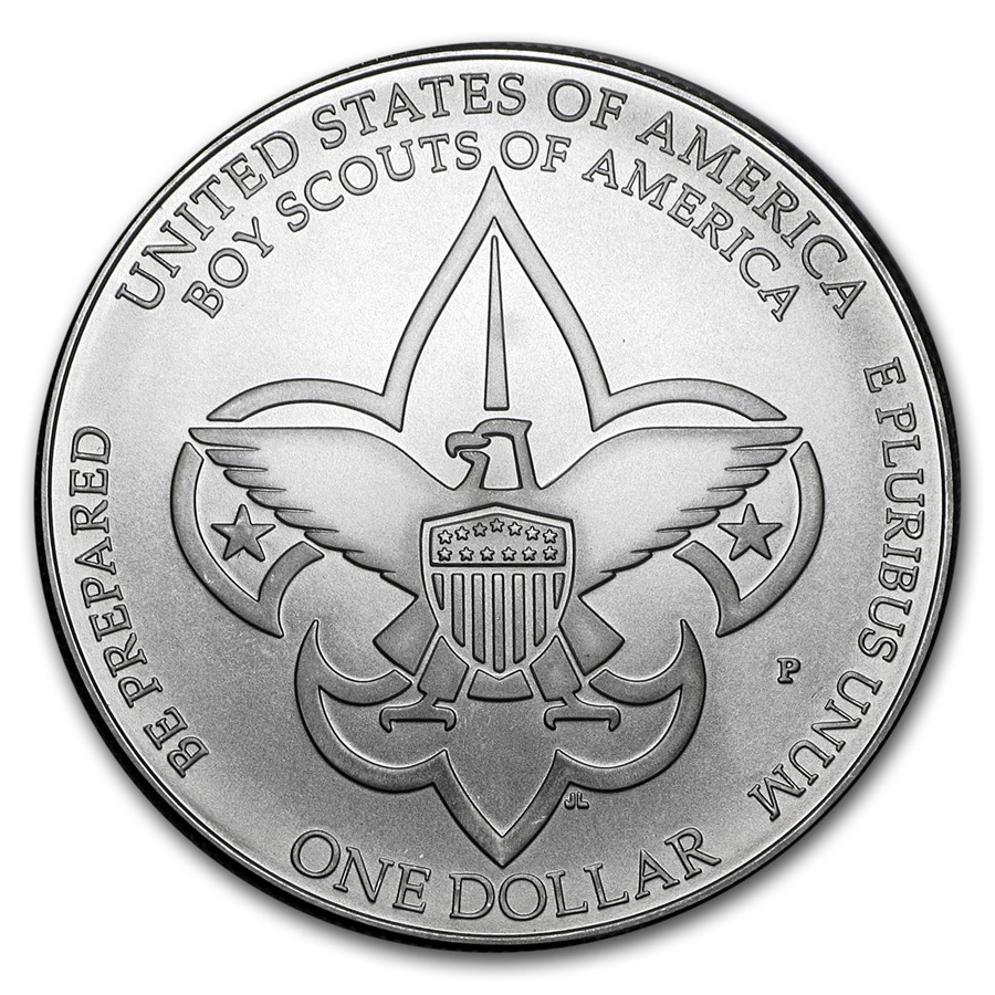 2010-P Boy Scouts Centennial $1 Silver Commem BU (w/Box & COA)