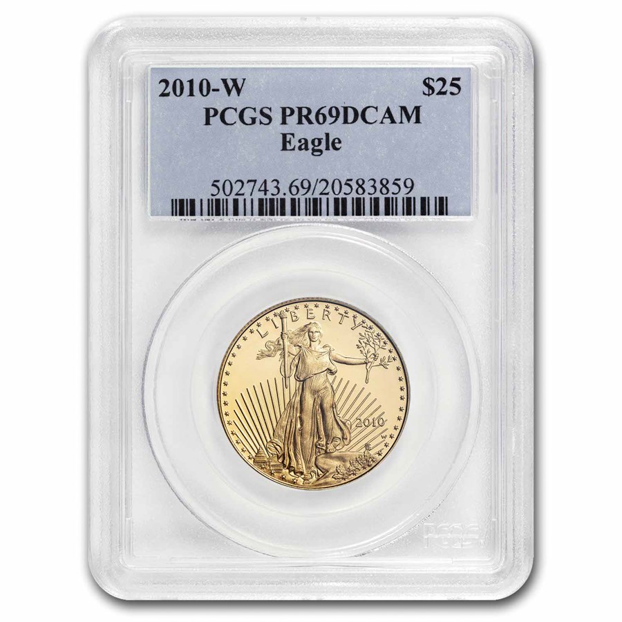 2010-W 1/2 oz Proof American Gold Eagle PR-69 PCGS