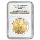 2011 1 oz American Gold Eagle MS-69 NGC
