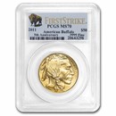 2011 1 oz Gold Buffalo MS-70 PCGS (FirstStrike®)