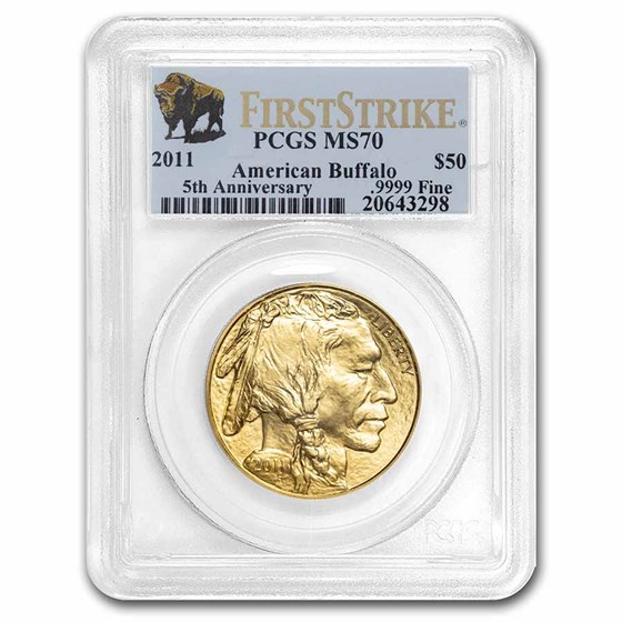 Buy 2011 1 oz Gold Buffalo MS-70 PCGS (FirstStrike®) | APMEX