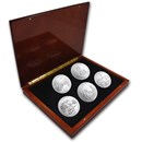 2011 5-Coin 5 oz Silver ATB Set (Elegant Display Box)