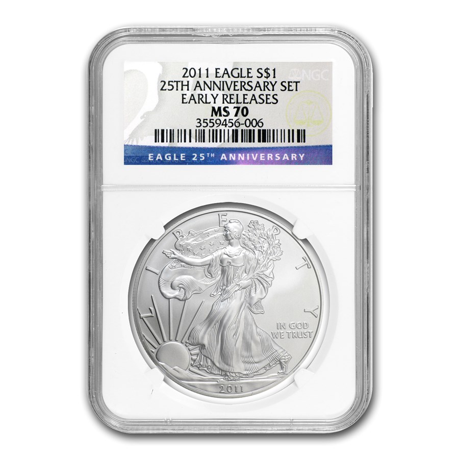 Buy 2011 American Silver Eagle MS-70 NGC (Early Releases) | APMEX