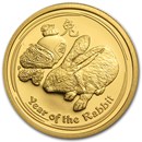 2011 Australia 1/4 oz Gold Lunar Rabbit Proof (Series II)