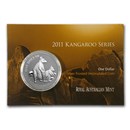 2011 Australia 1 oz Silver Kangaroo (In Display Card)