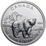 2011 Canada 1 oz Silver Grizzly (Abrasions, Spotted)