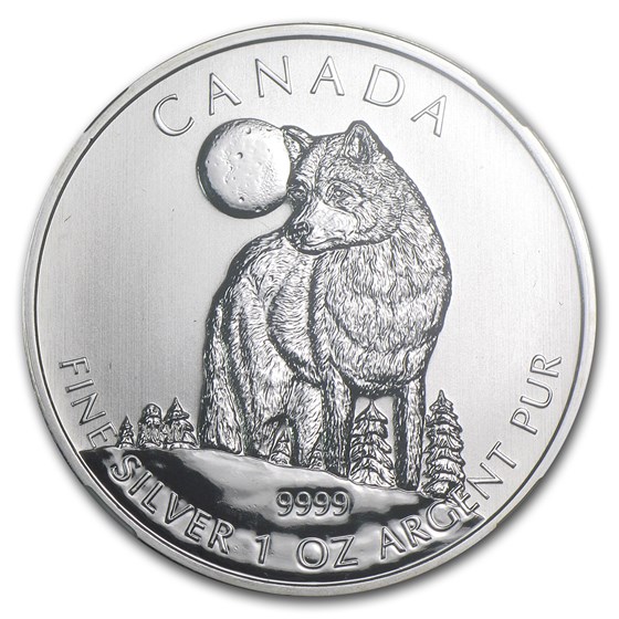 Buy 2011 Canada 1 oz Silver Wildlife Series Wolf MS-68 NGC | APMEX