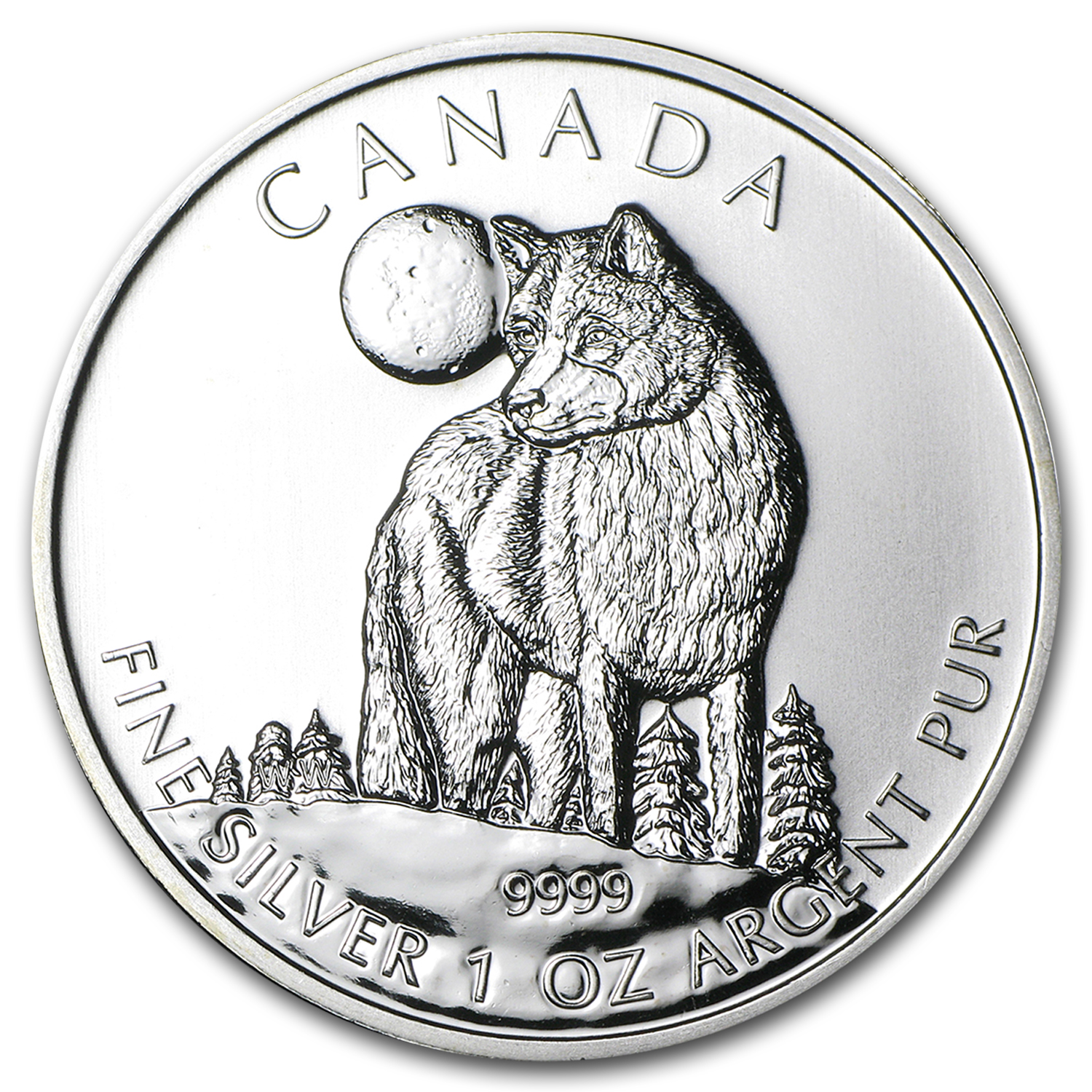 Buy 2011 Canada 1 oz Silver Wildlife Series Wolf | APMEX