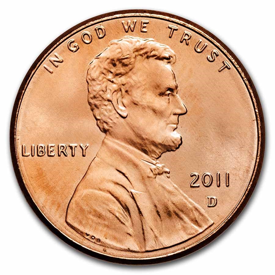 2011-D Lincoln Cent BU (Red)