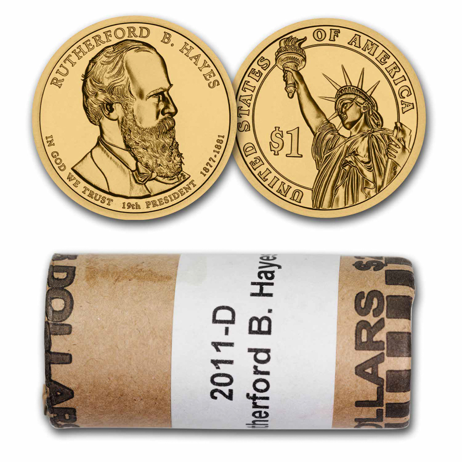 Buy 2011 Rutherford Hayes Dollar Roll 25 Coin BU | APMEX