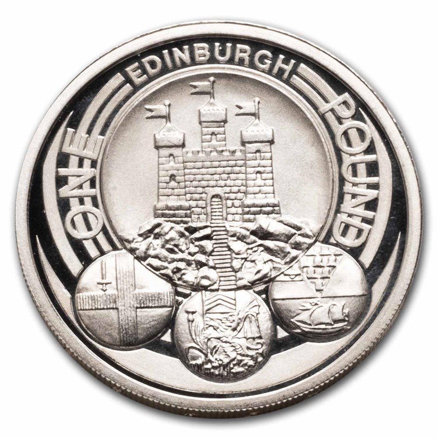 2011 Great Britain Edinburgh Silver £1 Pound Proof