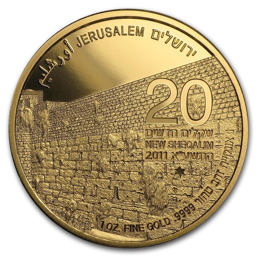 Buy 2011 Israel 1 oz Gold Western Wall BU | APMEX