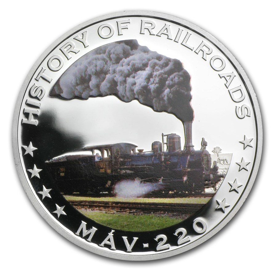 2011 Liberia Silver $5 MAV-220 Railroad Proof