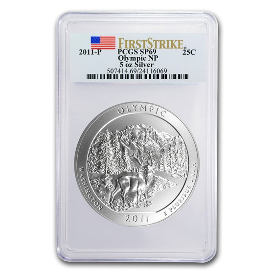 Buy 2011-P 5 oz Silver ATB Olympic SP-69 PCGS (FirstStrike®) | APMEX