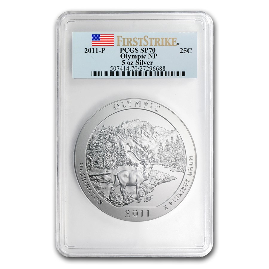 Buy 2011-P 5 oz Silver ATB Olympic SP-70 PCGS (FirstStrike®) | APMEX