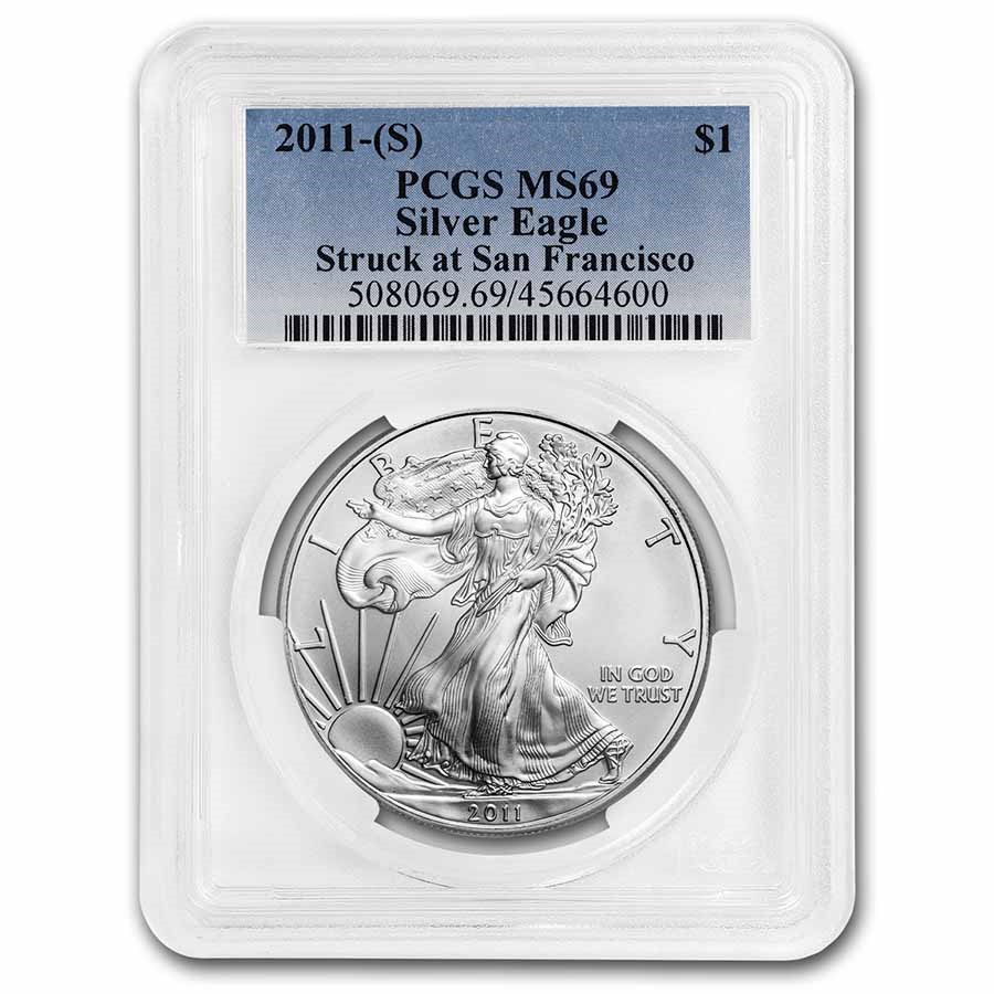 2011 (S) American Silver Eagle MS-69 PCGS