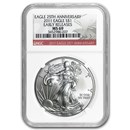 2011 Silver Eagle MS-69 NGC (25th Anniversary, ER, Red Label)