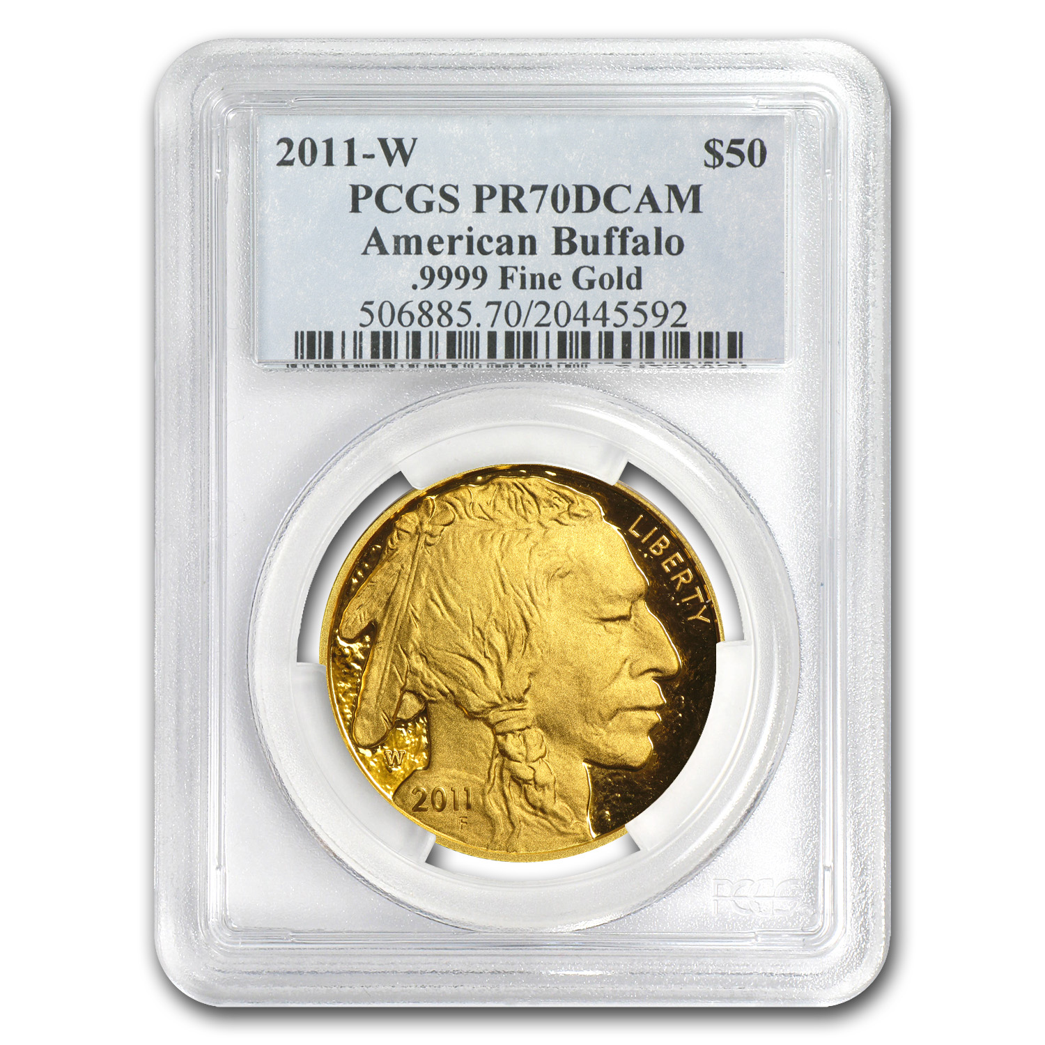 アンティークコイン 金貨 2020-W 1 oz Proof Gold Buffalo PR-70 PCGS